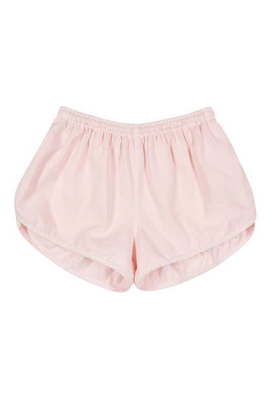 Vintage 1980's Style Washed Cotton Dolphin Shorts - Rosewater Pink - J. Marin