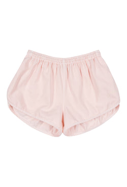 Vintage 1980's Style Washed Cotton Dolphin Shorts - Rosewater Pink - J. Marin